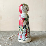 *Original* 5.5” Santa with Donkeys: Red