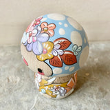 3.5” Chunky  Magic Mushroom: Blue Cap with Unicorns