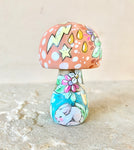 3.25” Mushroom Holding Moon and Stars (Peach)