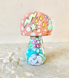 3.25” Mushroom Holding Moon and Stars (Peach)