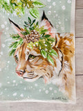 7x10” *Original* Bobcat in Snow
