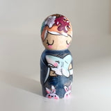 *Original* 1.75” Animal Guardian Boy: Navy Shark