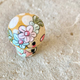 1.4” Tiny Round Mushroom: Ochre Panda