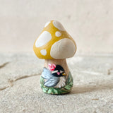 *Original* 1.25” Tiny Mushroom: Chickadee