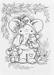 Vol.1 Digital Download 26-Page Coloring Book - Animal Friends—A5