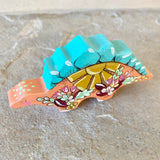 *Original* 4”w Dinosaur: Peach Stegosaurus