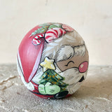*Original* 3” Round Santa: Red