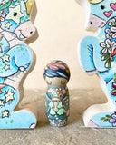 *Original* 2.25” Animal Guardian Boy with Long Hair: Dragon