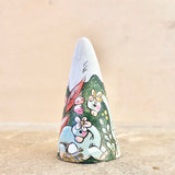 *Original* 2.4” Cone: Snowcapped Dinosaur Mountain: Evergreen