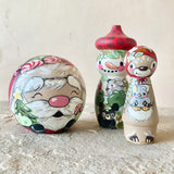 *Original* 3” Round Santa: Red