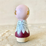 *Original* 2.25” Animal Guardian Girl: Hedgehog