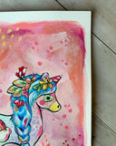 8x10” *Original* Golden Hour Unicorn