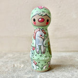 3.25” Cactus with Wild Pony: Paint Gray