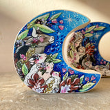 Set of Two: 4” Nativity Wild Moons Archival Printed on Maple