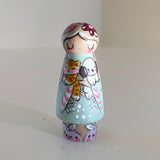 *Original* 2” Animal Guardian: Blue Pup and Kitten