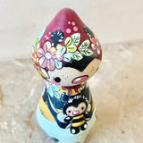 4” Bee Mama with Bonnet: Claret