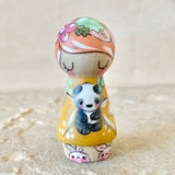 *Original* 2.25” Animal Guardian Girl: Panda