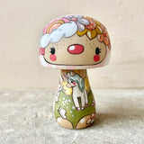 3.2” Magic Mushroom: Pink Cap with Unicorns
