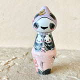 *Original* 4” Panda Mama with Twins