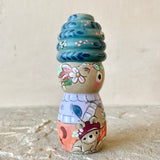 *Original* 4” Blue Bear with Coffee ☕️