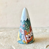 *Original* 2.25” Cone: Snowcapped Dinosaur Mountain: Slate