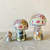 2.75” Forest Mushroom: Blue with Bears