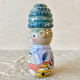 *Original* 4” Blue Bear with Coffee ☕️