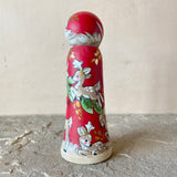 *Original* 5.5” Santa with 8 Tiny Reindeer: Red