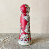 *Original* 5.5” Santa with 8 Tiny Reindeer: Red
