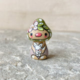 1.25” Tiny Pointy Mushroom: Olive