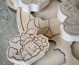 *Engraved* 9.5”h 5pc Rainbow Magic Puzzle