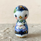 *Original* 4.5”l Night Bunny with Owl Rider