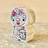 2” Archival Printed Jolly Friend: Gingerbread