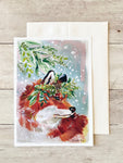 5x7 Greeting Card: Red Fox