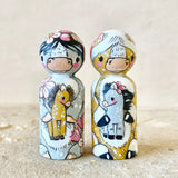 2.5” Gray Horse with Foal