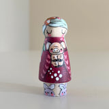 *Original* 2” Animal Guardian: Burgundy Piglet