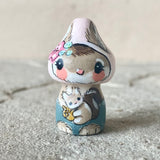 1.25” Blush Bonnet Squirrel