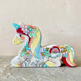 6”w Unicorn: Rainbow Mama