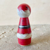 *Original* 3” Santa with Reindeer: Red
