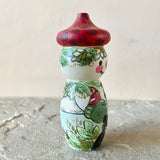 *Original* 4.5” Woodland Snowman with Red Cap