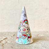 3” Cone Tree: Rainbow Unicorn
