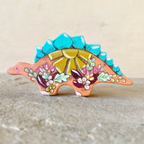 *Original* 4”w Dinosaur: Peach Stegosaurus