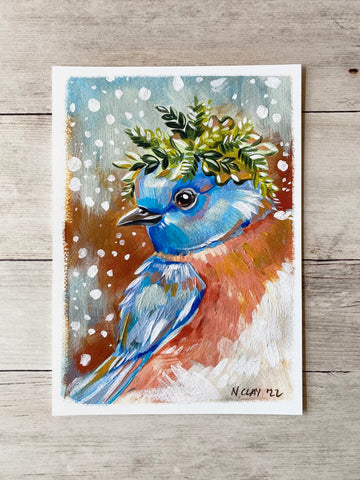 *Print* 5x7 Bluebird