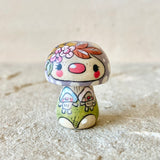 1.4” Tiny Round Mushroom: Purple Twin Mama