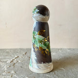 *Original* 5.5” Santa with Bear Cub and Snowman: Chestnut