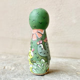 3.25” Cactus with Wild Pony: Paint Chestnut