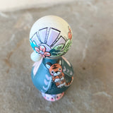 *Original* 2.75” Magnetic Clicques Doll: Girl with Tiger