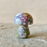 1.4” Tiny Round Mushroom: Purple Twin Mama