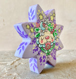 4.25" GEM Flower Mama (Lavender)