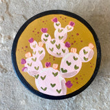 3.5” Trinket Box: Pink Prickly Pear